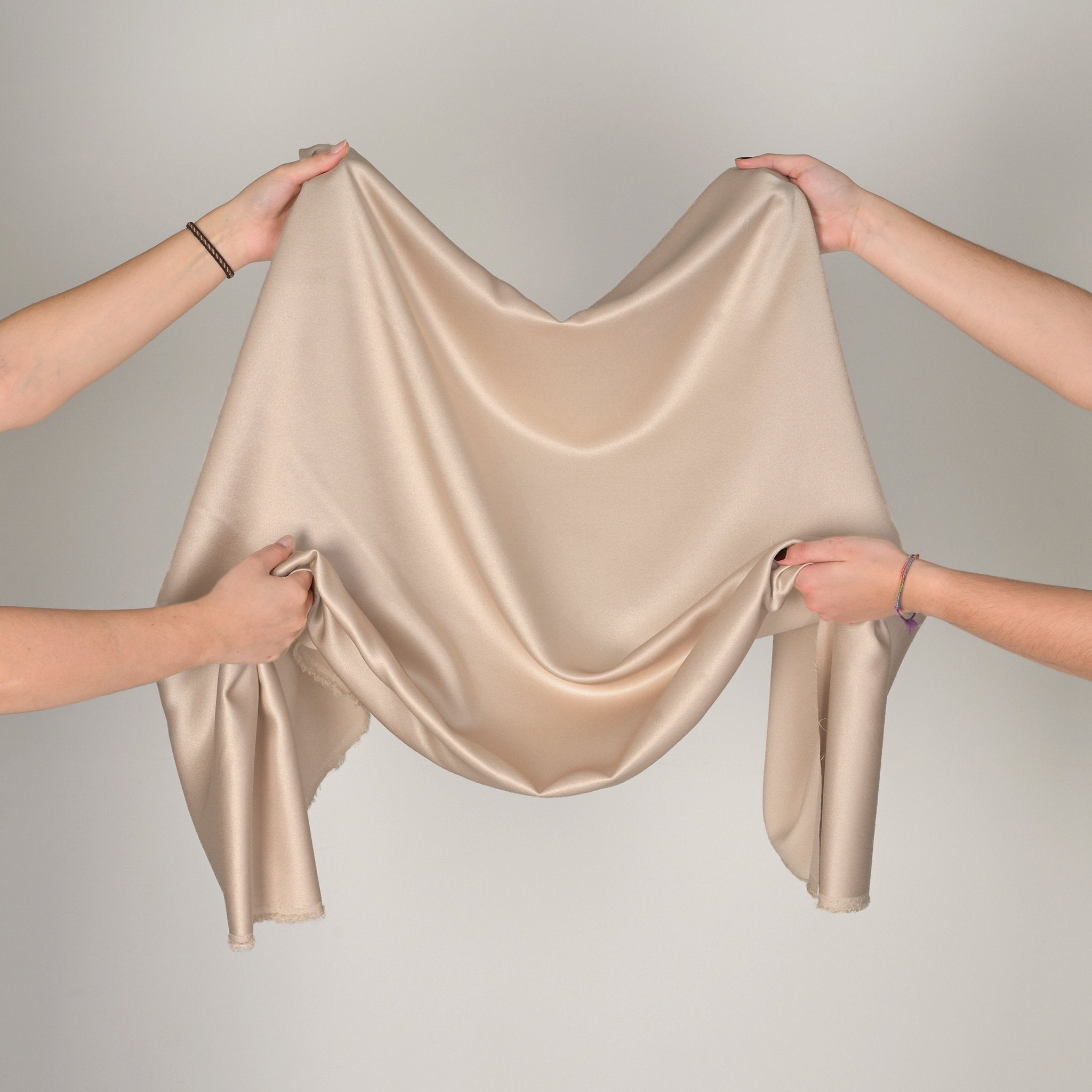 Rose Satin Backed Crepe Fabric 74781