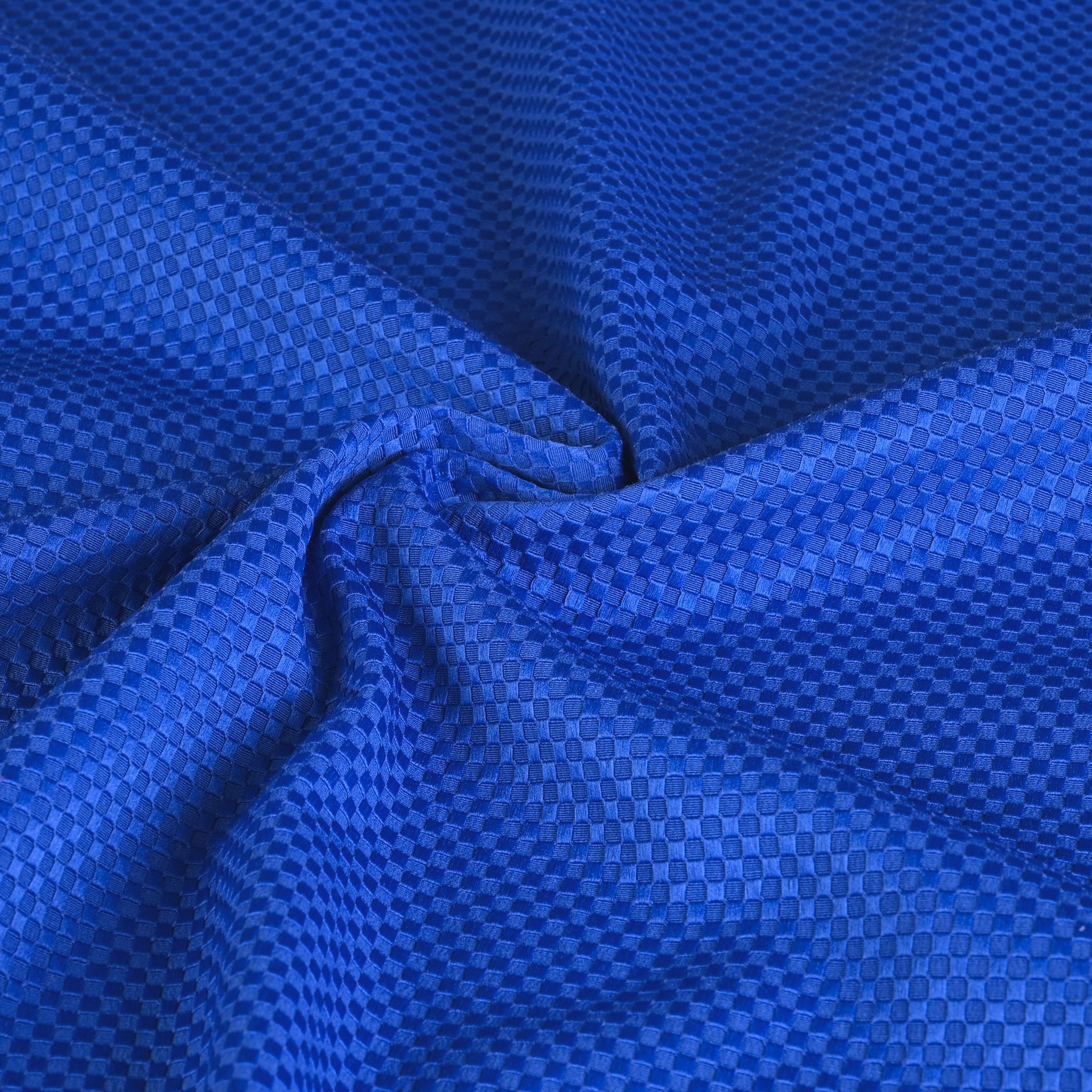 Royal Blue Jacquard Fabric 95321