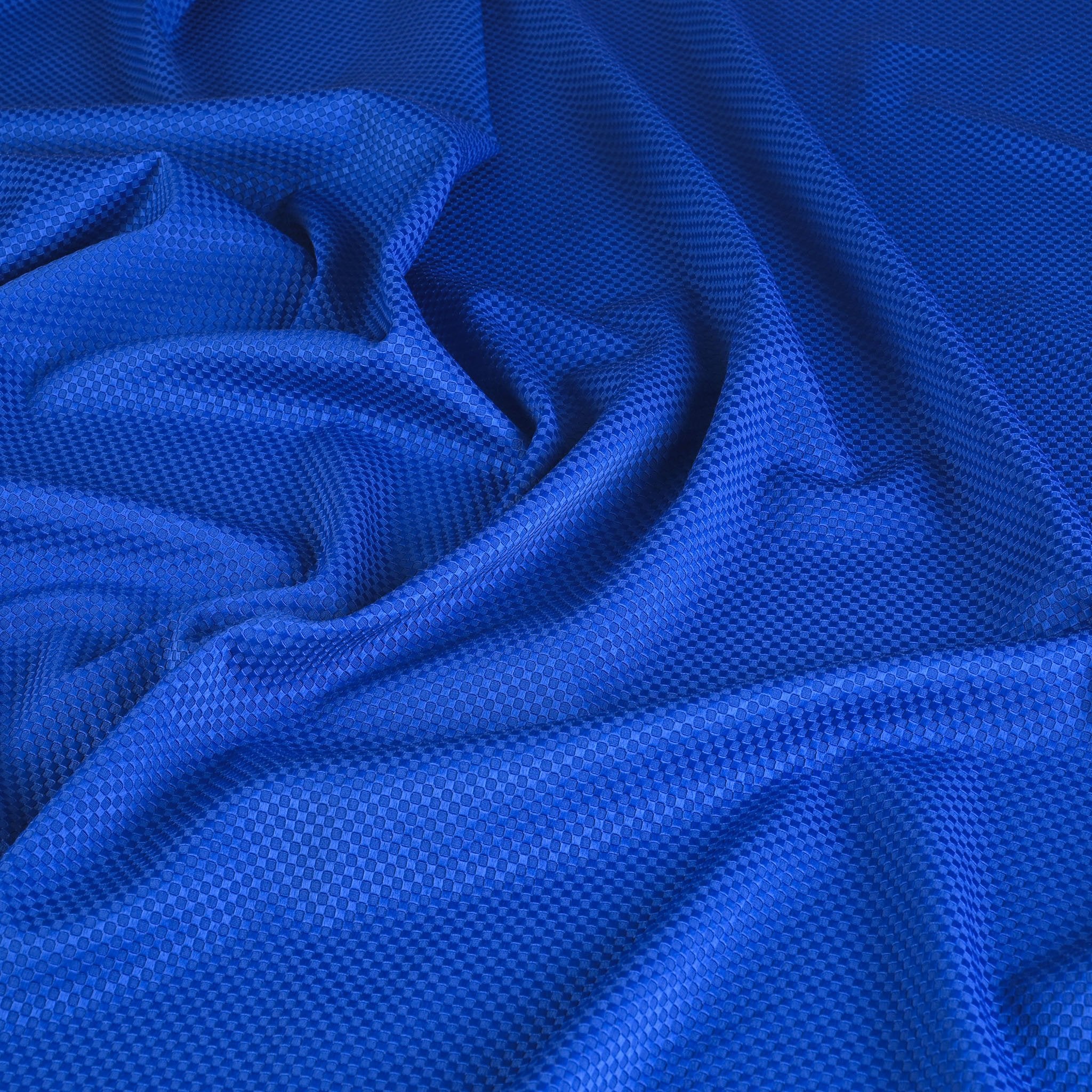 Royal Blue Jacquard Fabric 95321