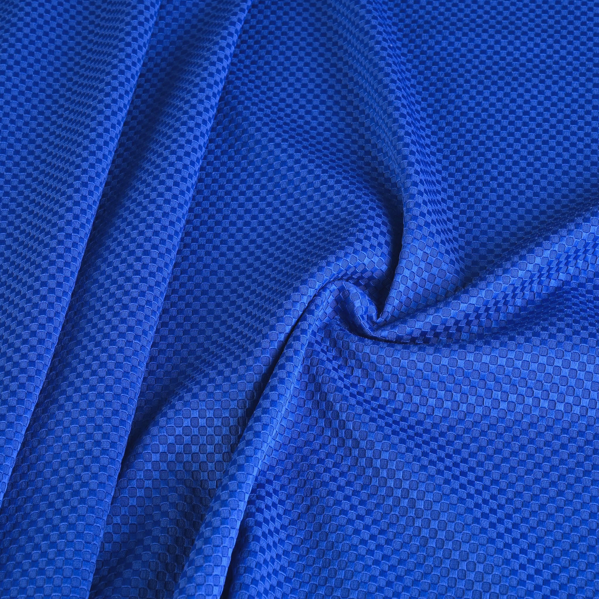 Royal Blue Jacquard Fabric 95321