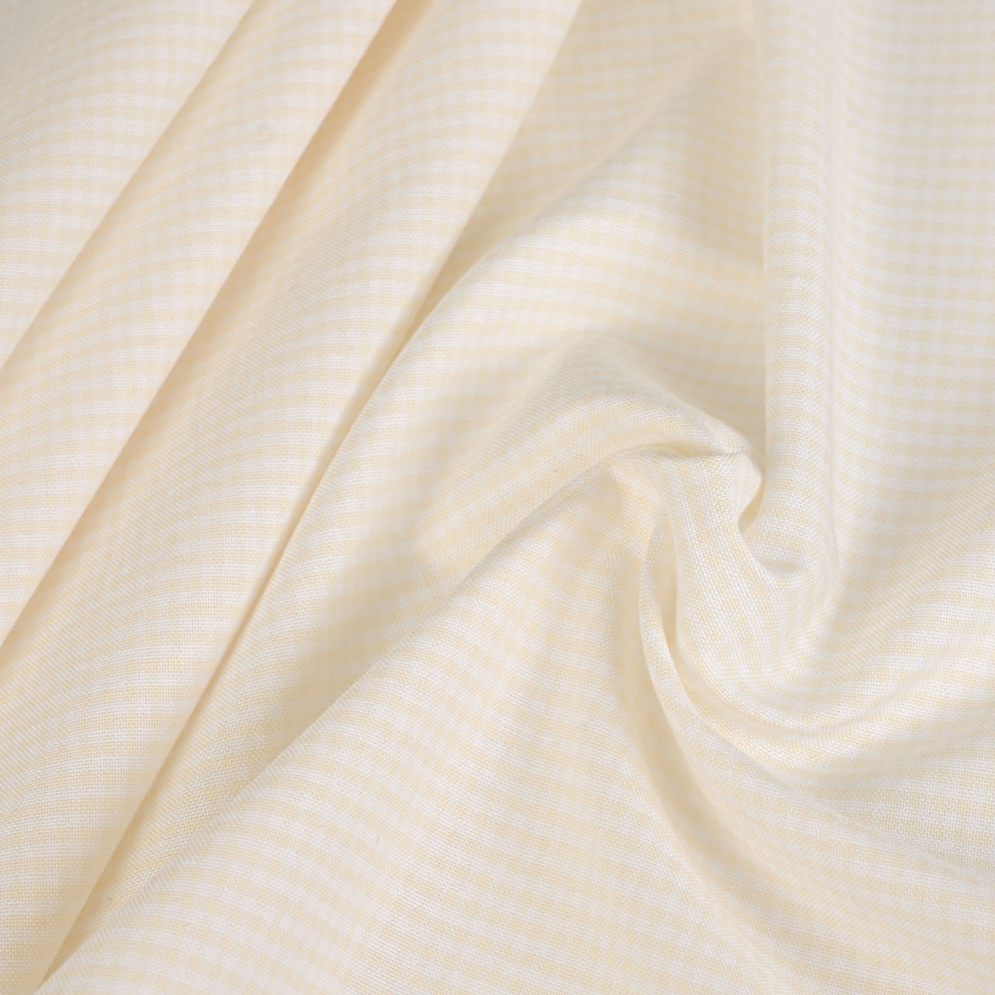 Soft Yellow Vichy Fabric 8830