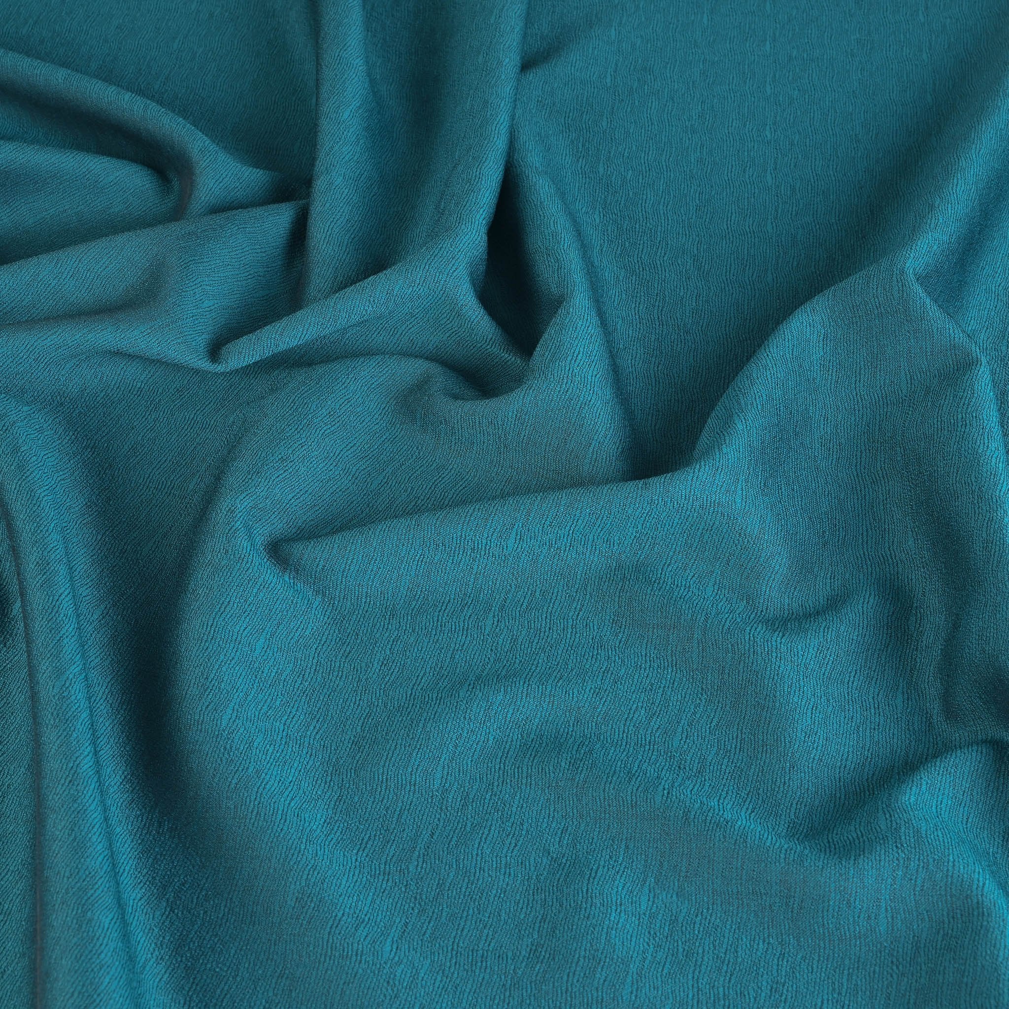 Turquoise Blue Jacquard Fabric 96913