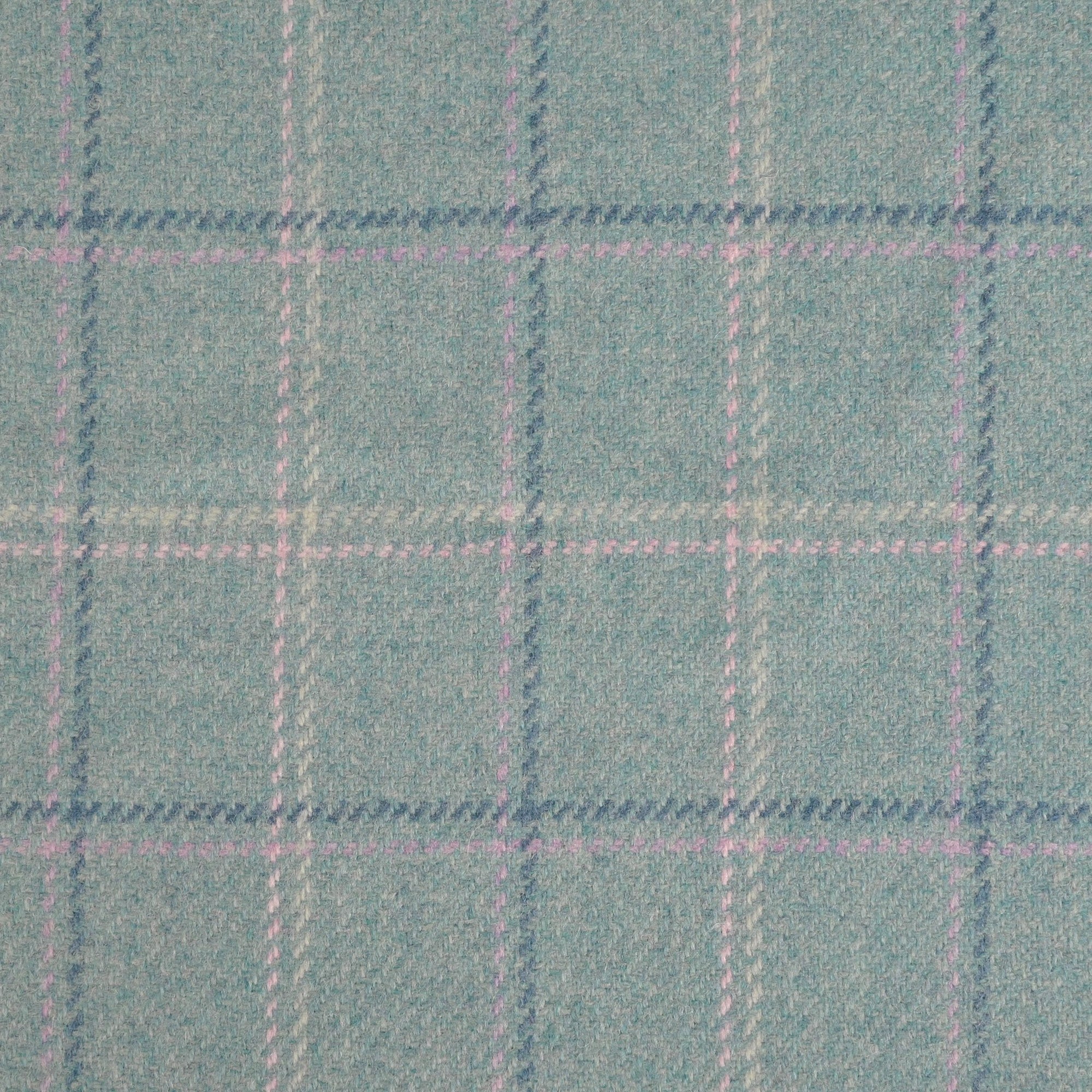 Turquoise Coating Plaid Fabric 96261