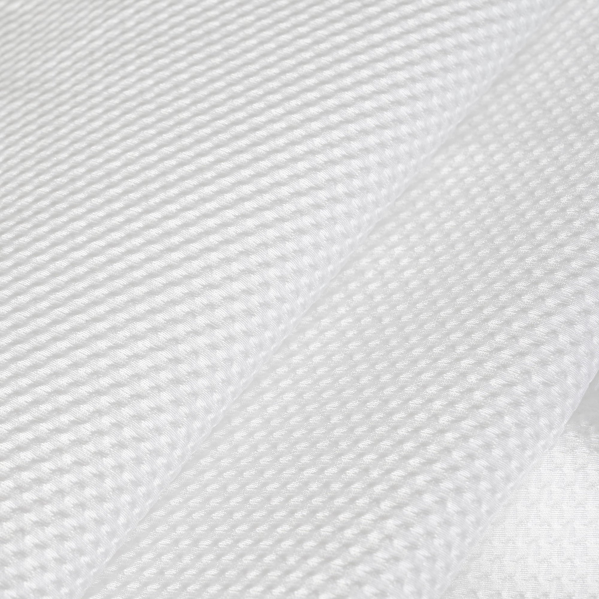 White Abstract Jacquard Fabric 97090