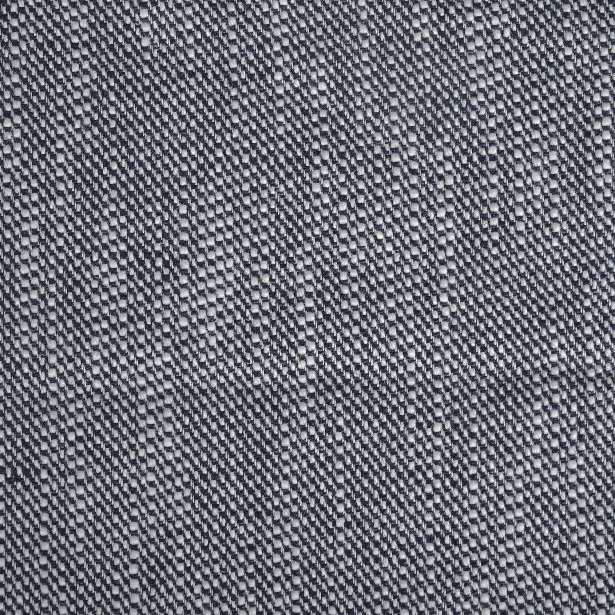 White &amp; Blue Tweed Fabric 2161