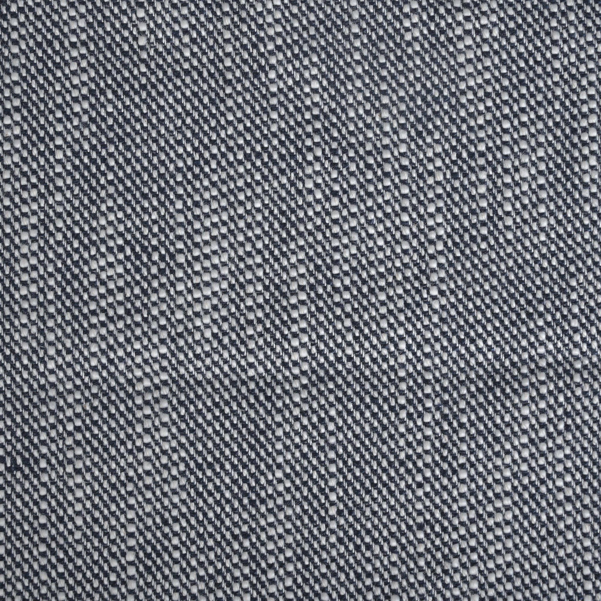 White &amp; Blue Tweed Fabric 2161