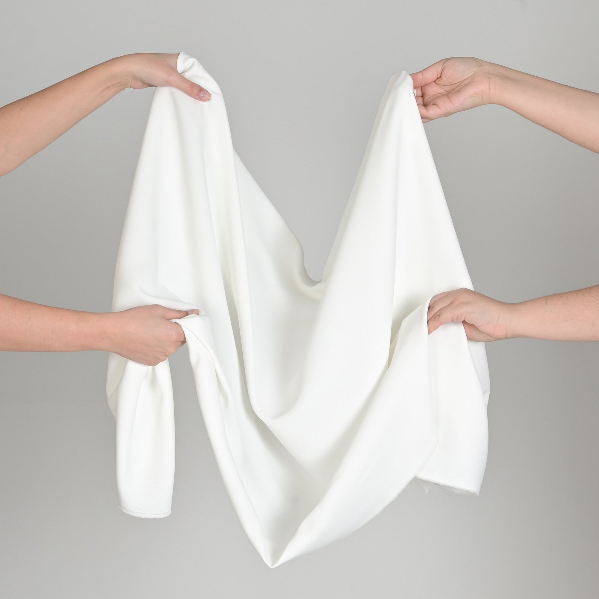White Crepe Fabric 2973