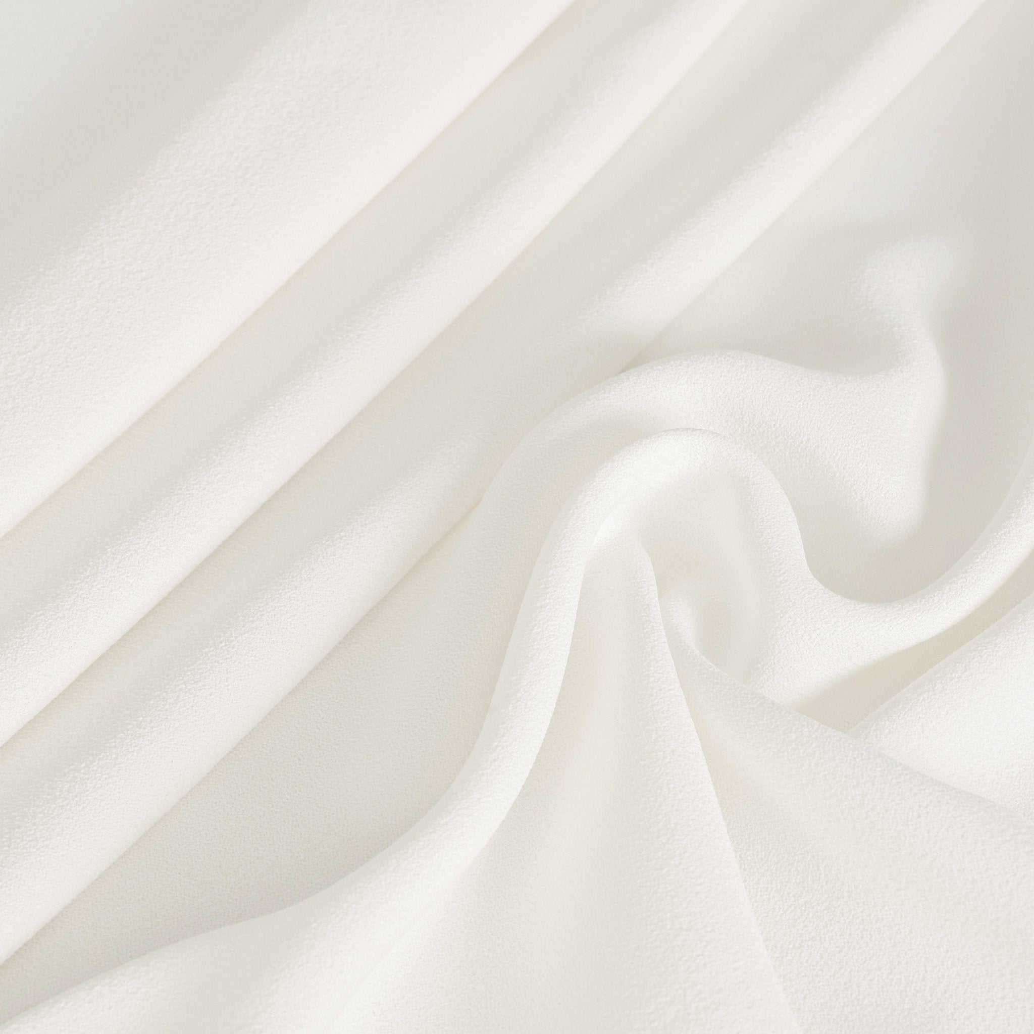 White Crepe Fabric 3667