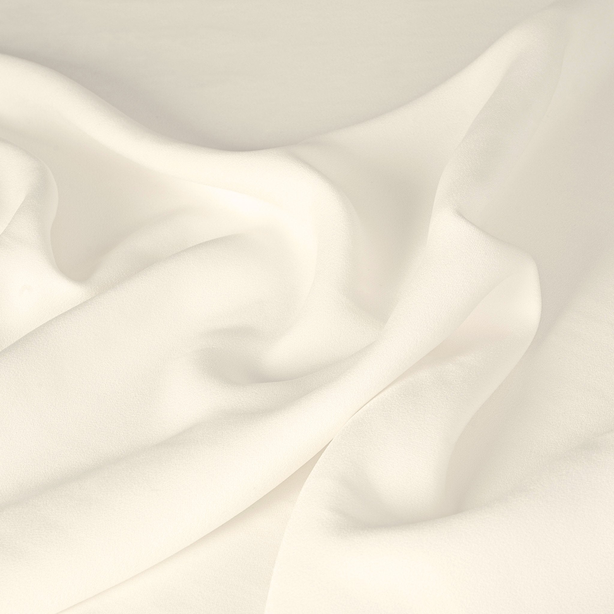 White Double Weave Crepe Fabric 2687