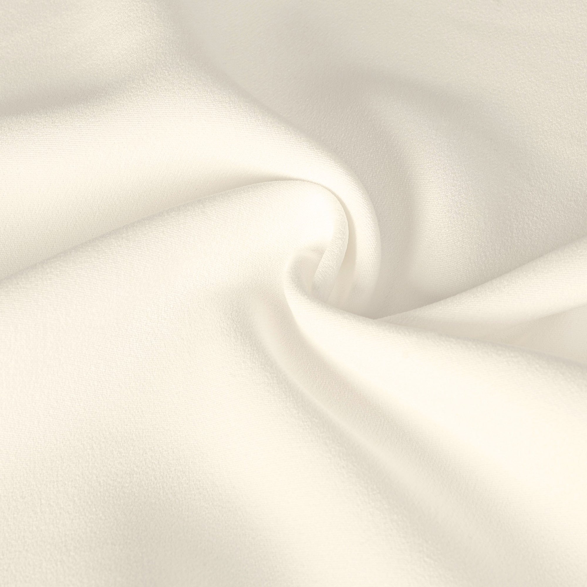 White Double Weave Crepe Fabric 2687