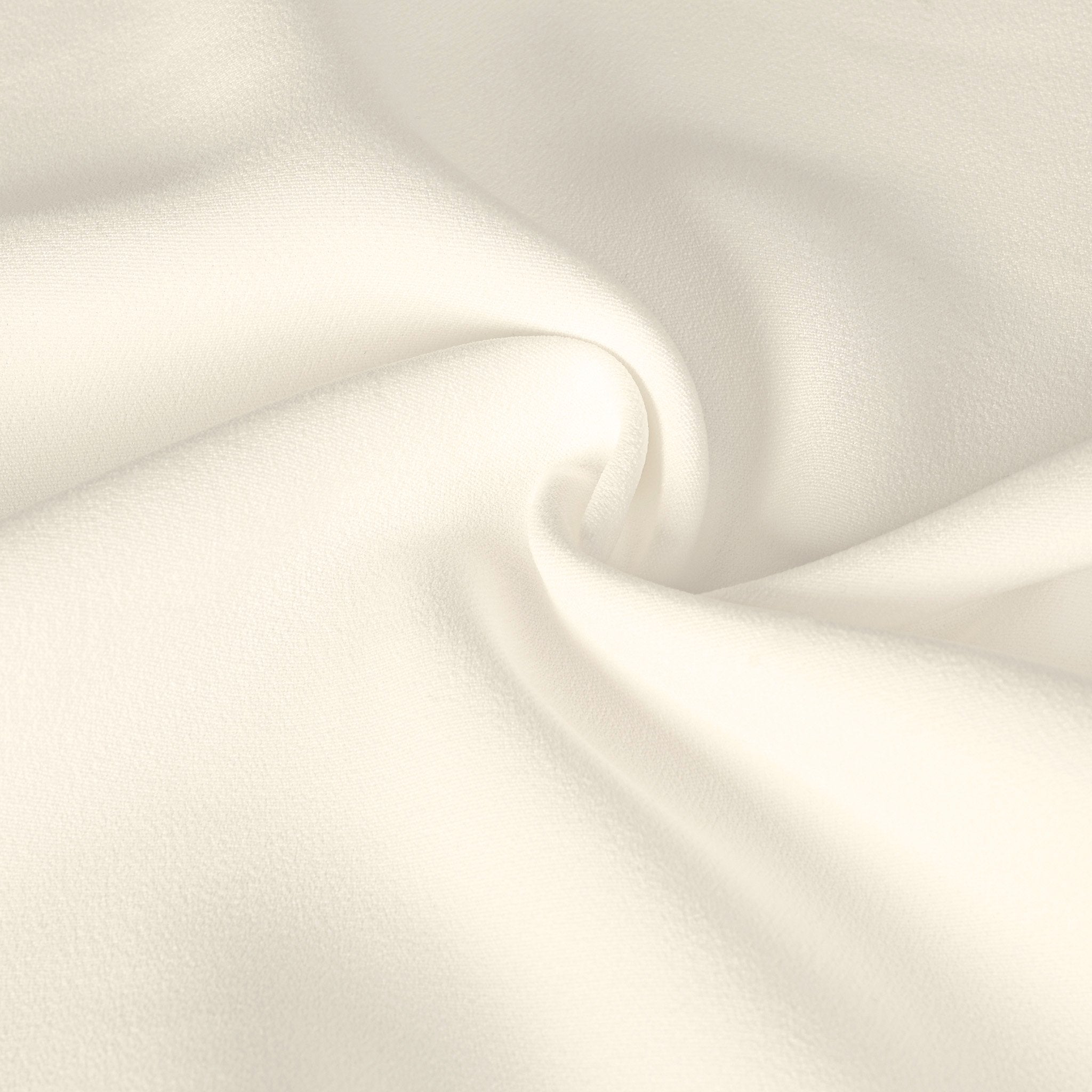 White Double Weave Crepe Fabric 2687