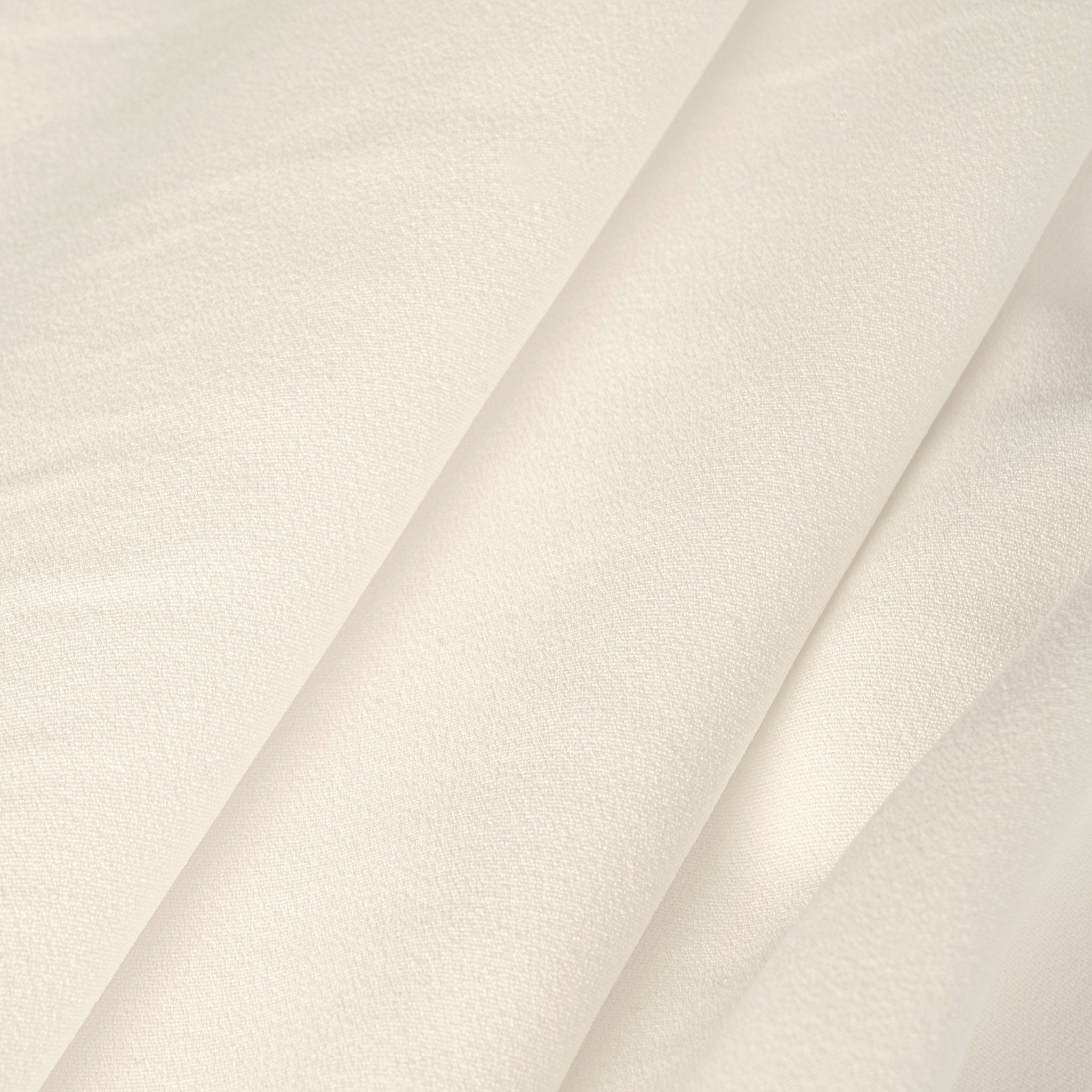 White Double Weave Crepe Fabric 2687