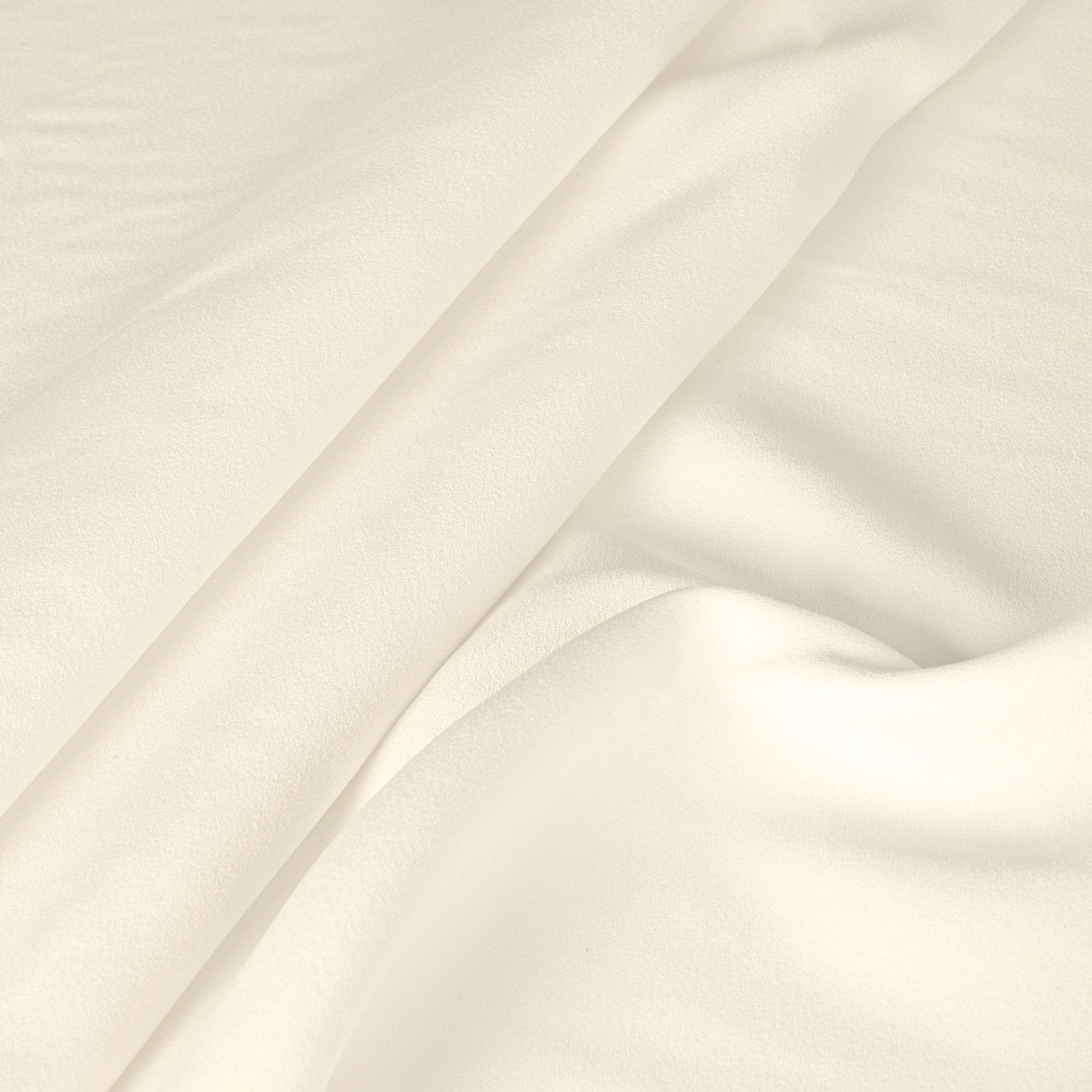White Double Weave Crepe Fabric 2687