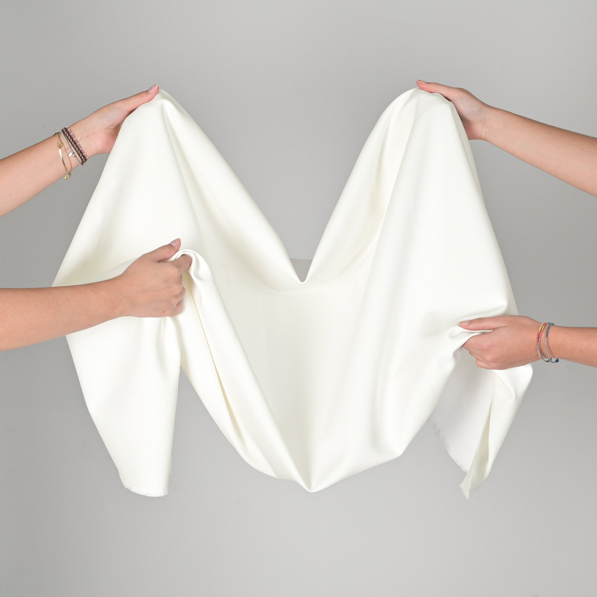 White Double Weave Fabric 12040