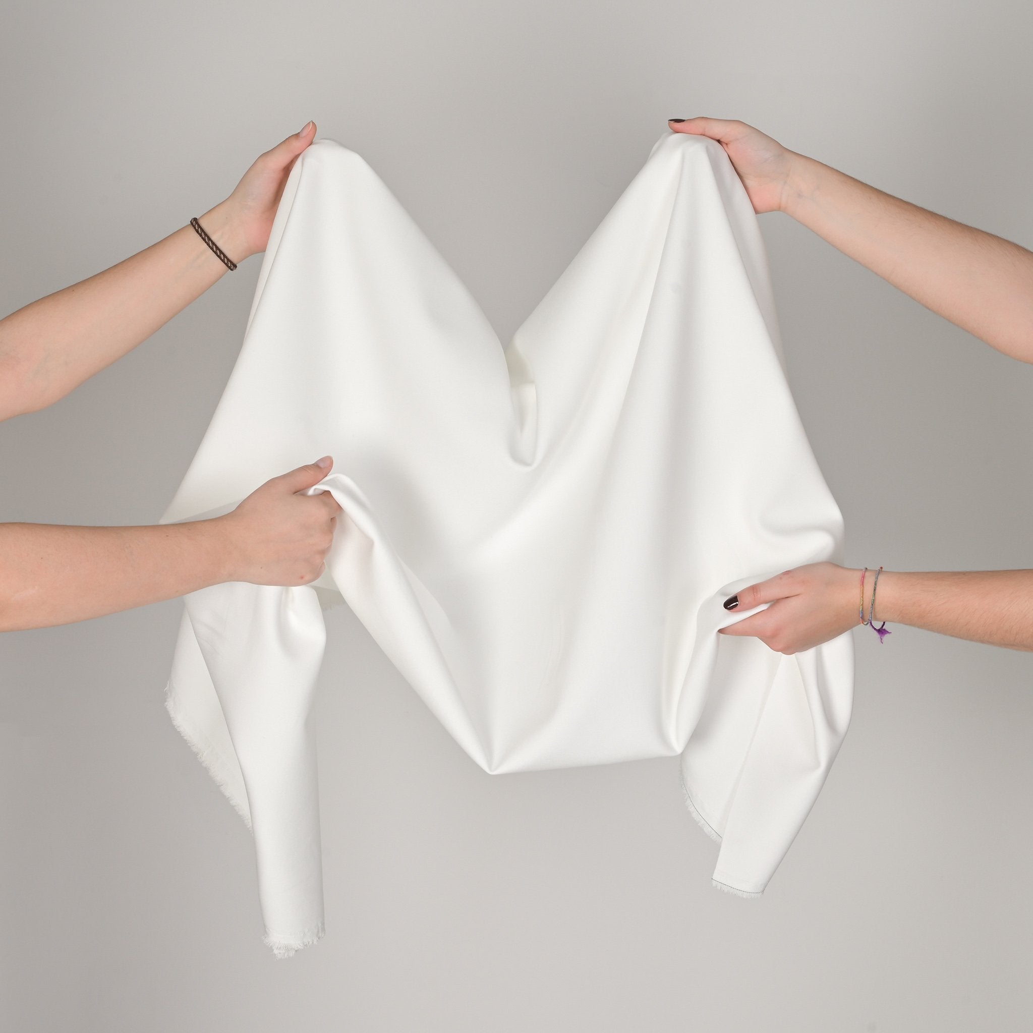 White Double Weave Fabric 2504