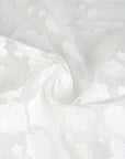 White Floral Organza Fabric 99762