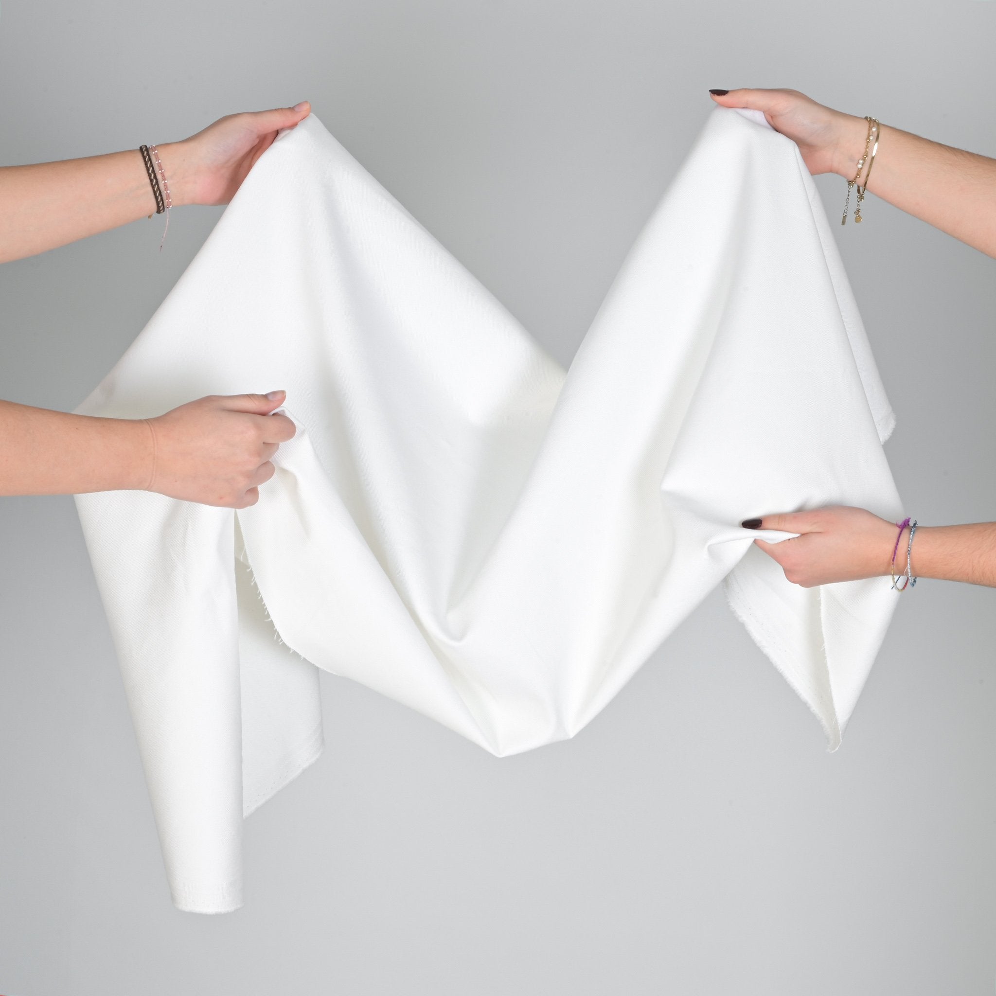 White Heavy Twill Fabric 12039