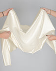 White Satin Fabric 400