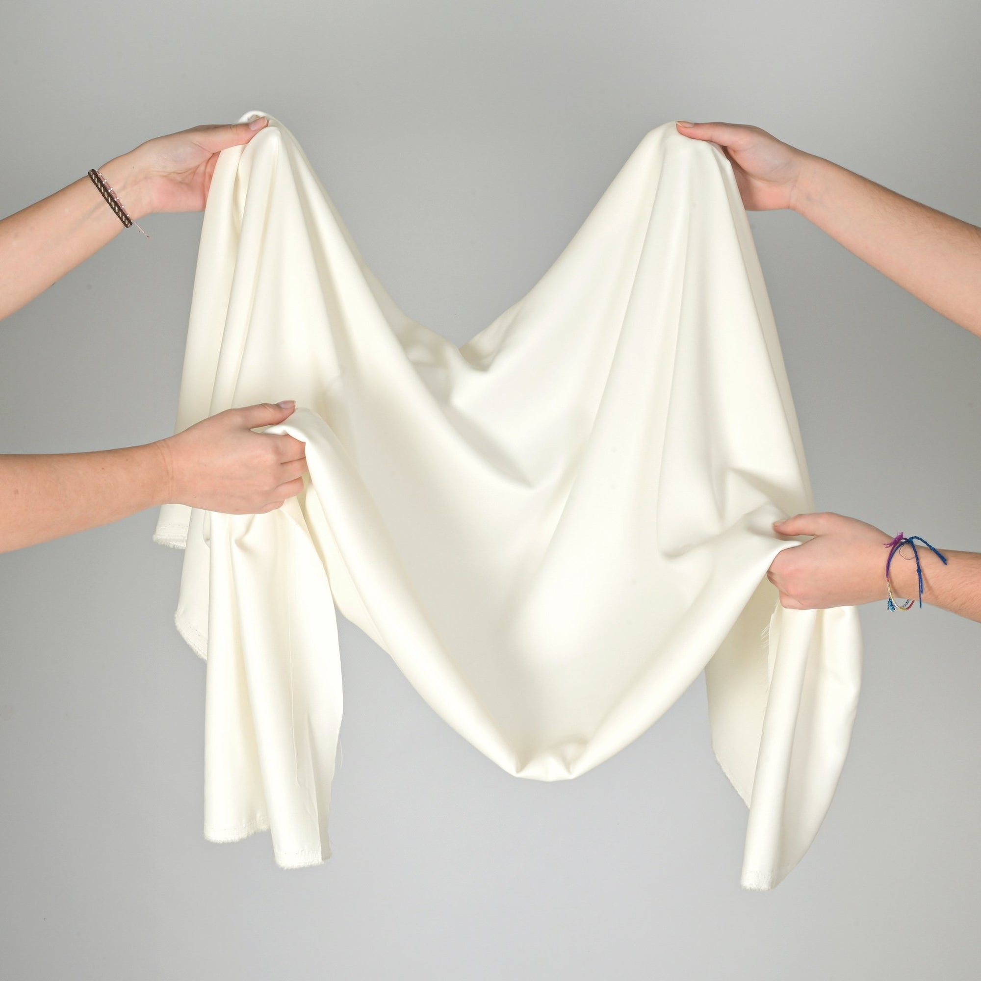 White Satin Fabric 79621