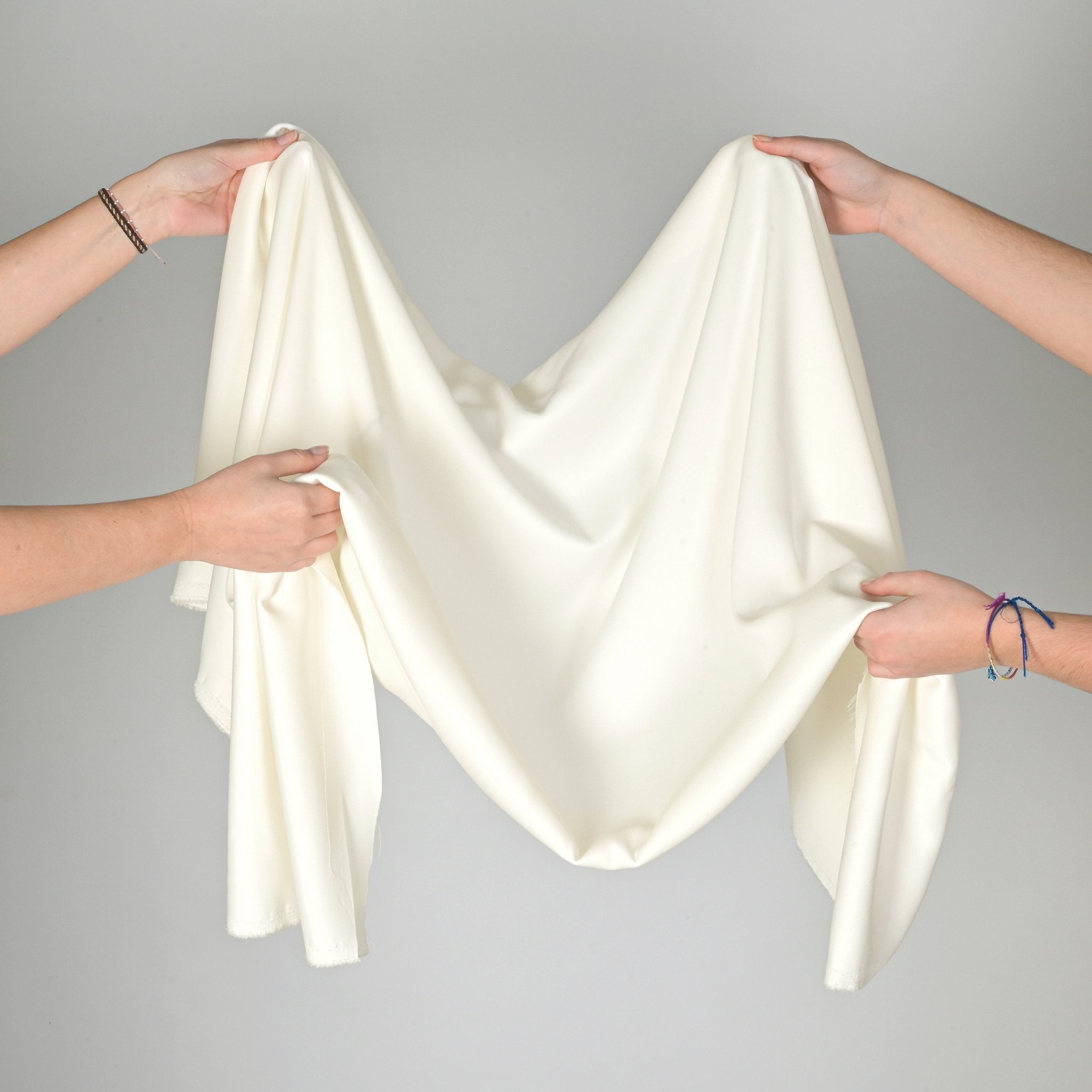 White Satin Fabric 79621