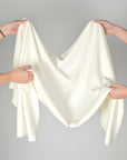 White Satin Fabric 79621