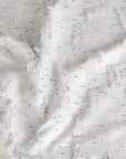 White Shiny Jacquard Fabric 3598