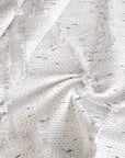 White Shiny Jacquard Fabric 3598