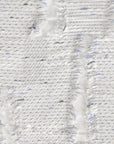 White Shiny Jacquard Fabric 3598