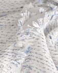 White Shiny Jacquard Fabric 3598