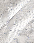 White Shiny Jacquard Fabric 3598