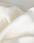 White Stretch Satin Fabric 5211