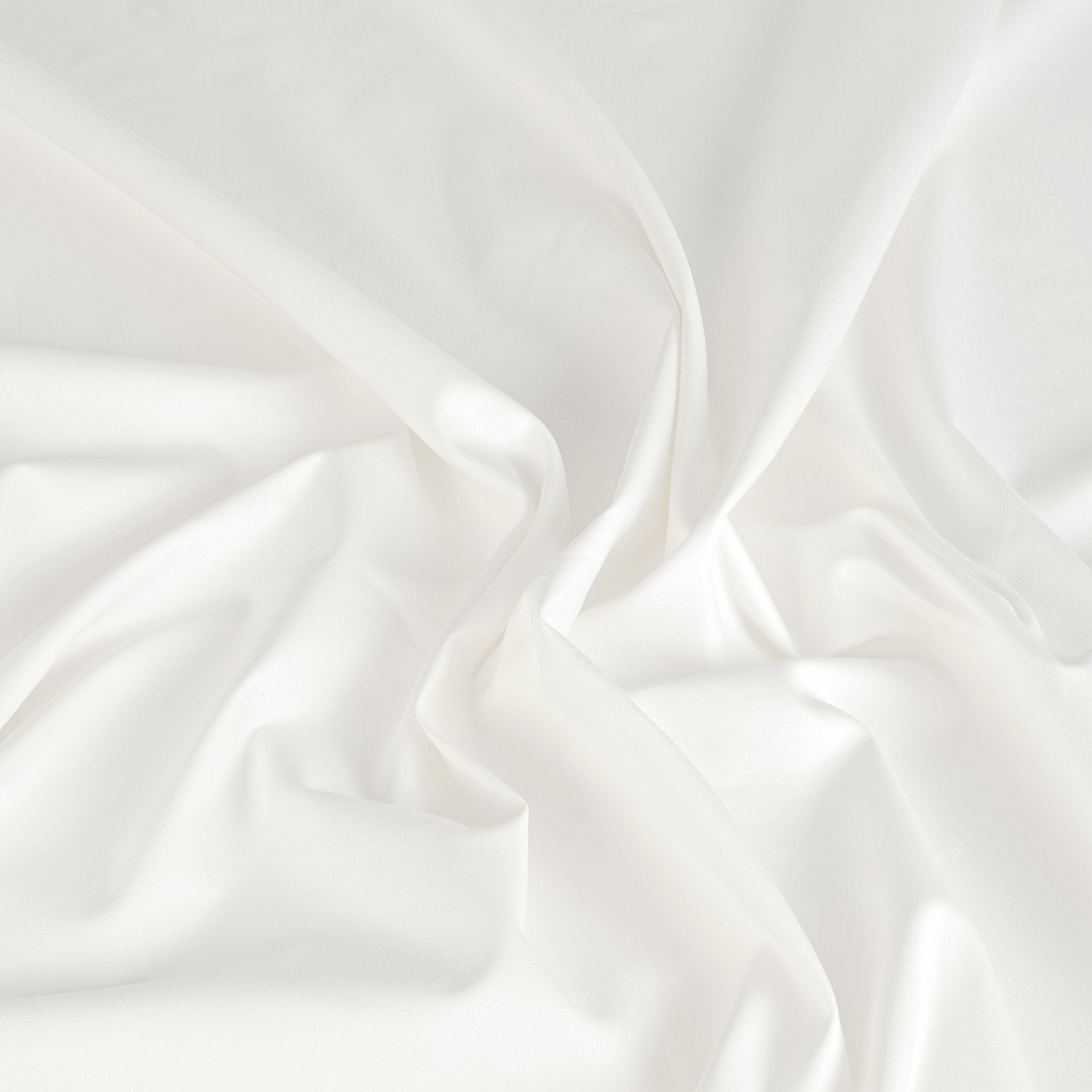 White Stretchy Cotton Twill Fabric 2722