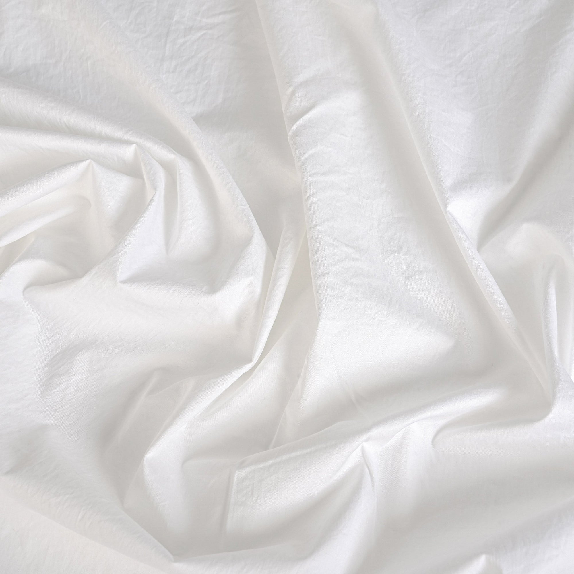 White Stretchy Poplin 8537