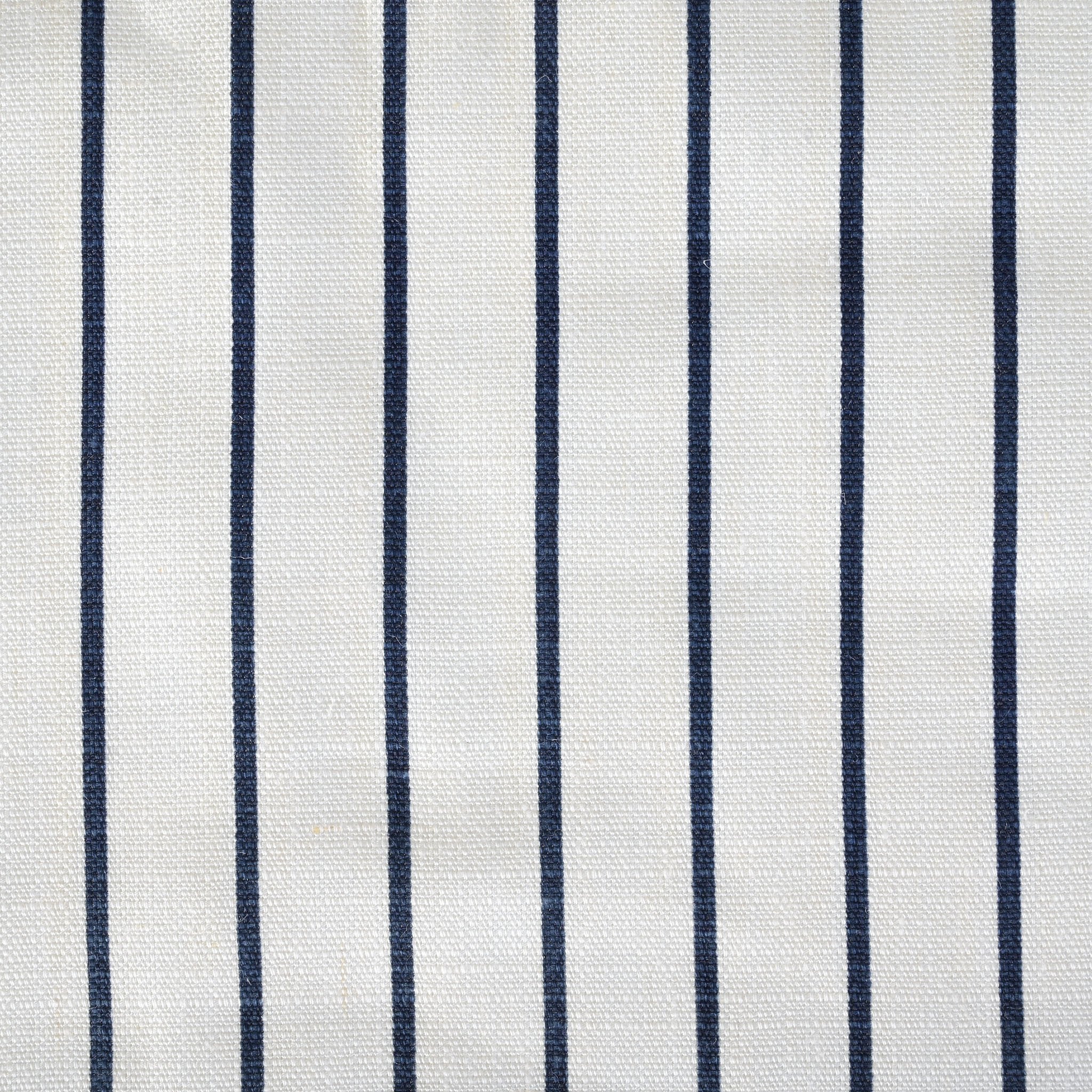 White Striped Linen Fabric 96080
