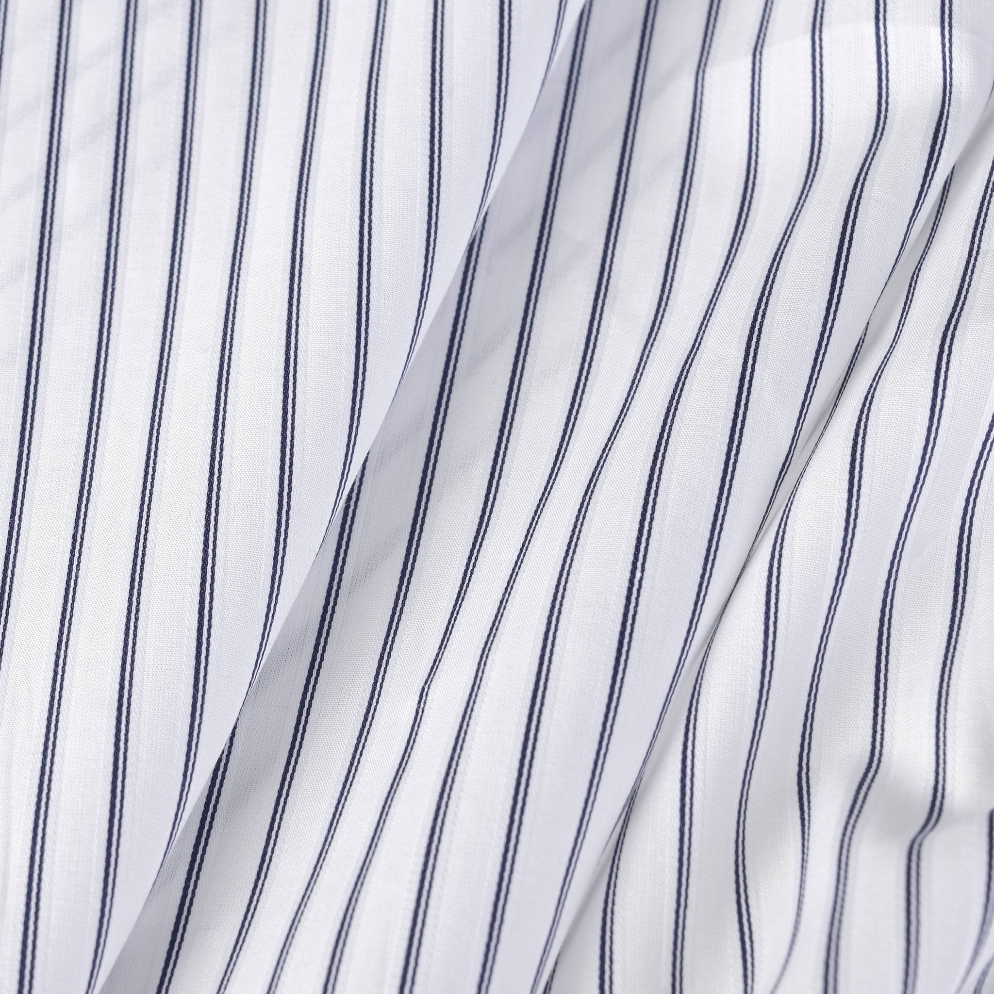 White Striped Shirting Fabric 2922