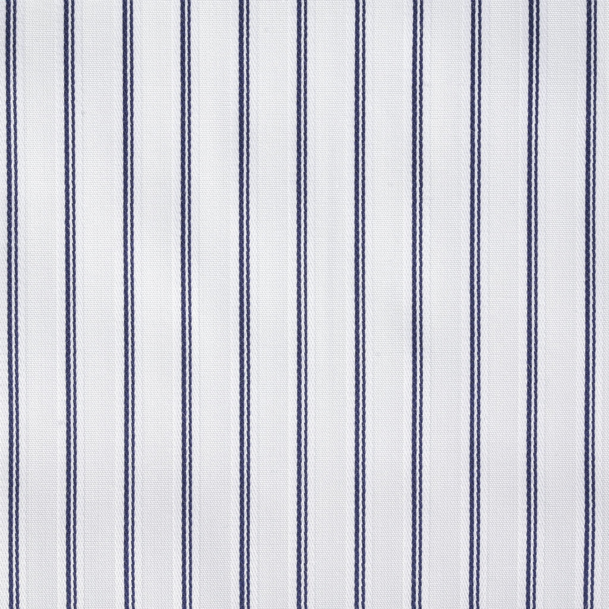 White Striped Shirting Fabric 2922