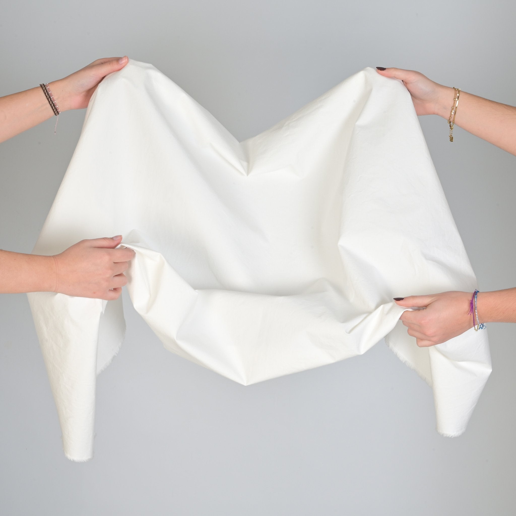 White Trench Cotton Fabric 6388