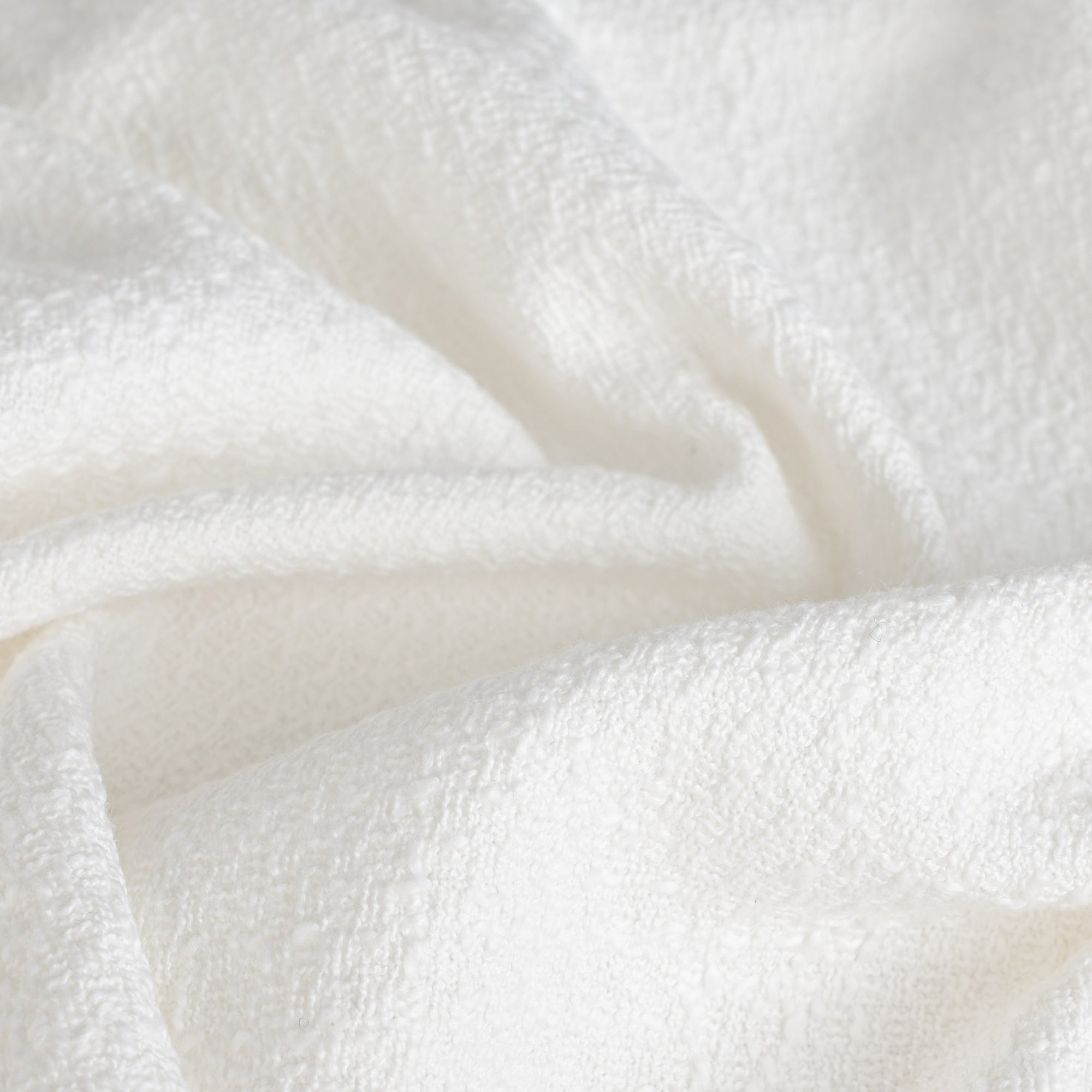 White Tweed Fabric 8915