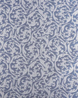 White and Blue Jacquard Fabric 96902