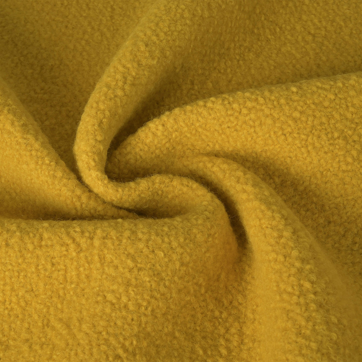 Yellow Bouclé Coating Fabric 2619