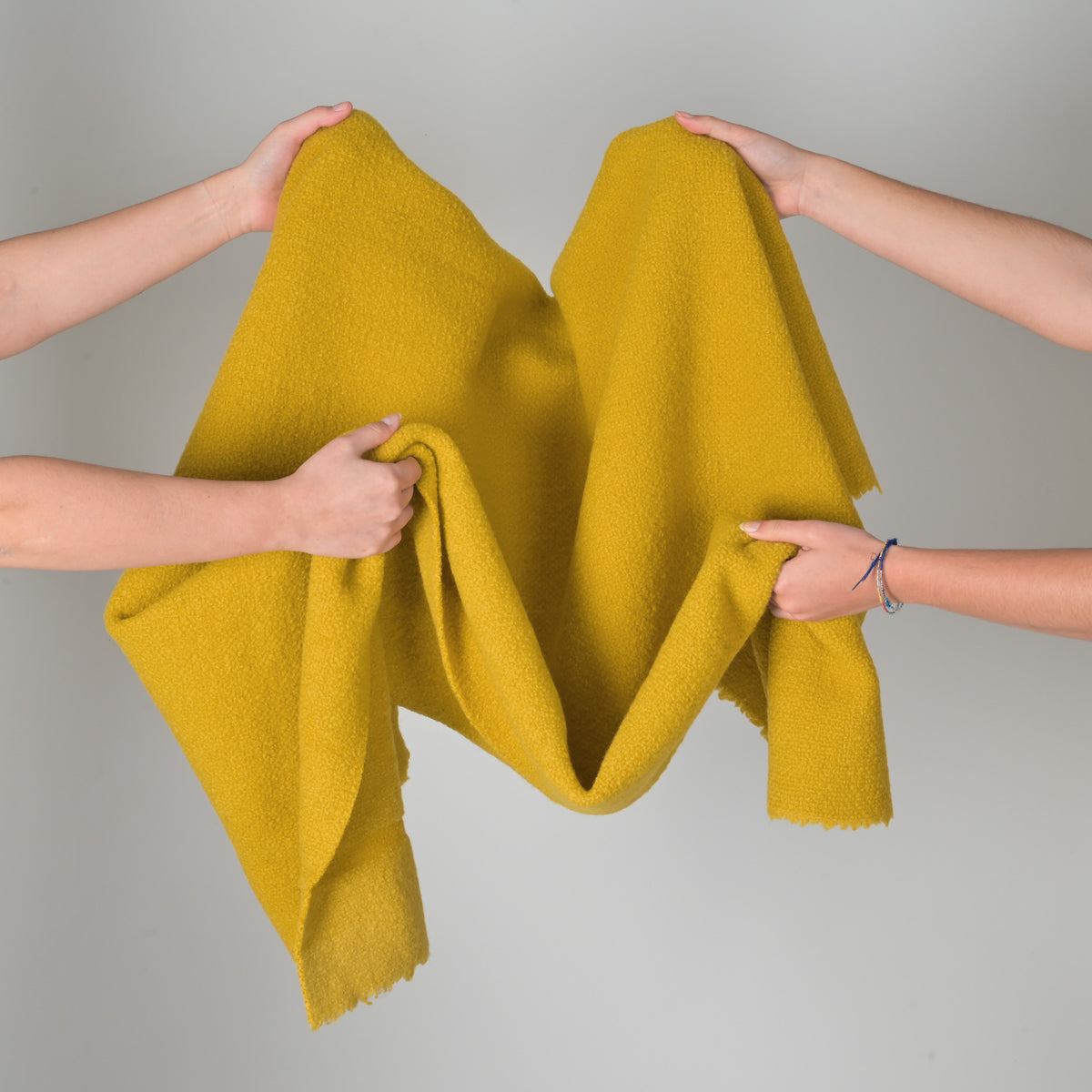 Yellow Bouclé Coating Fabric 2619