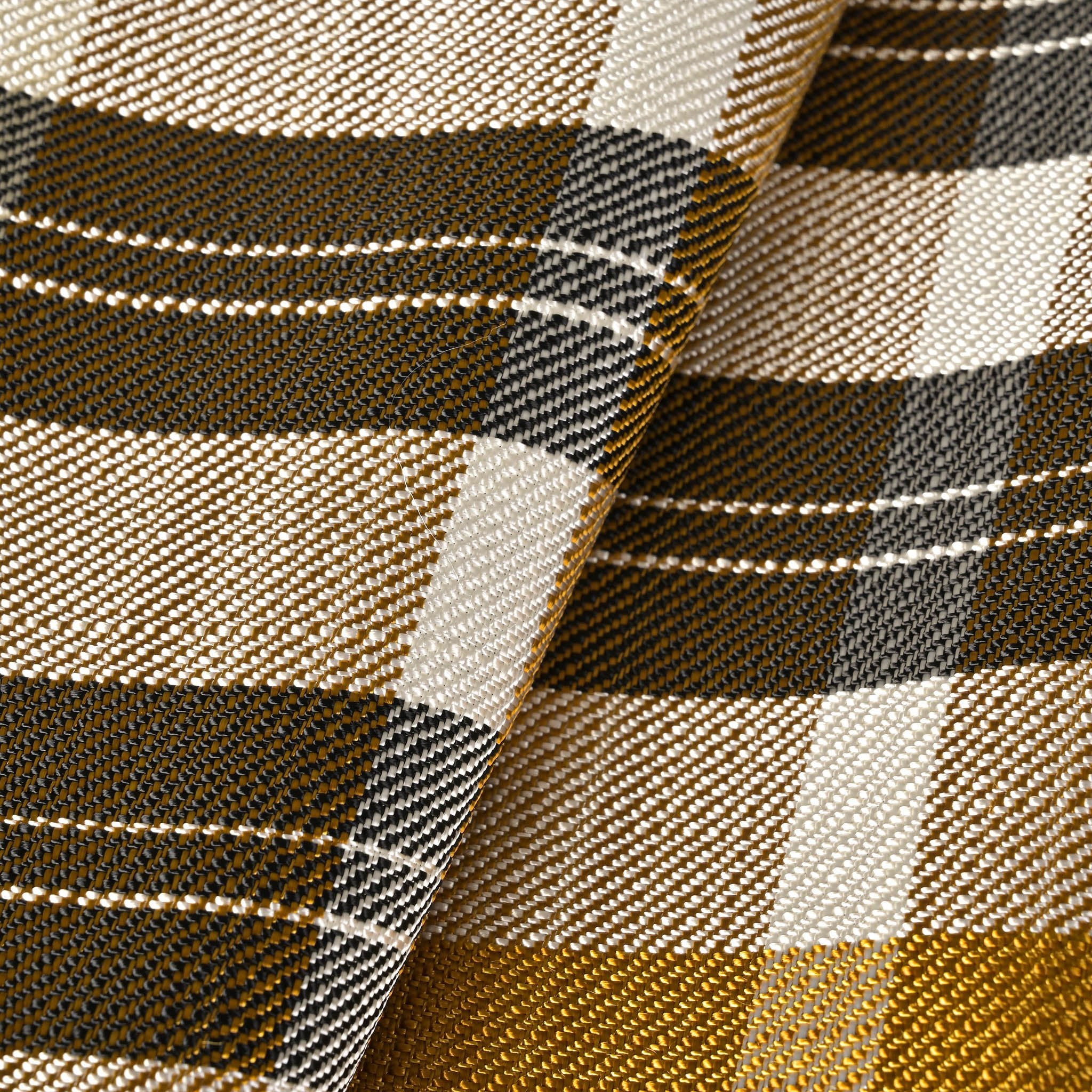 Yellow Check Suiting Fabric 6489