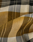 Yellow Check Suiting Fabric 6489