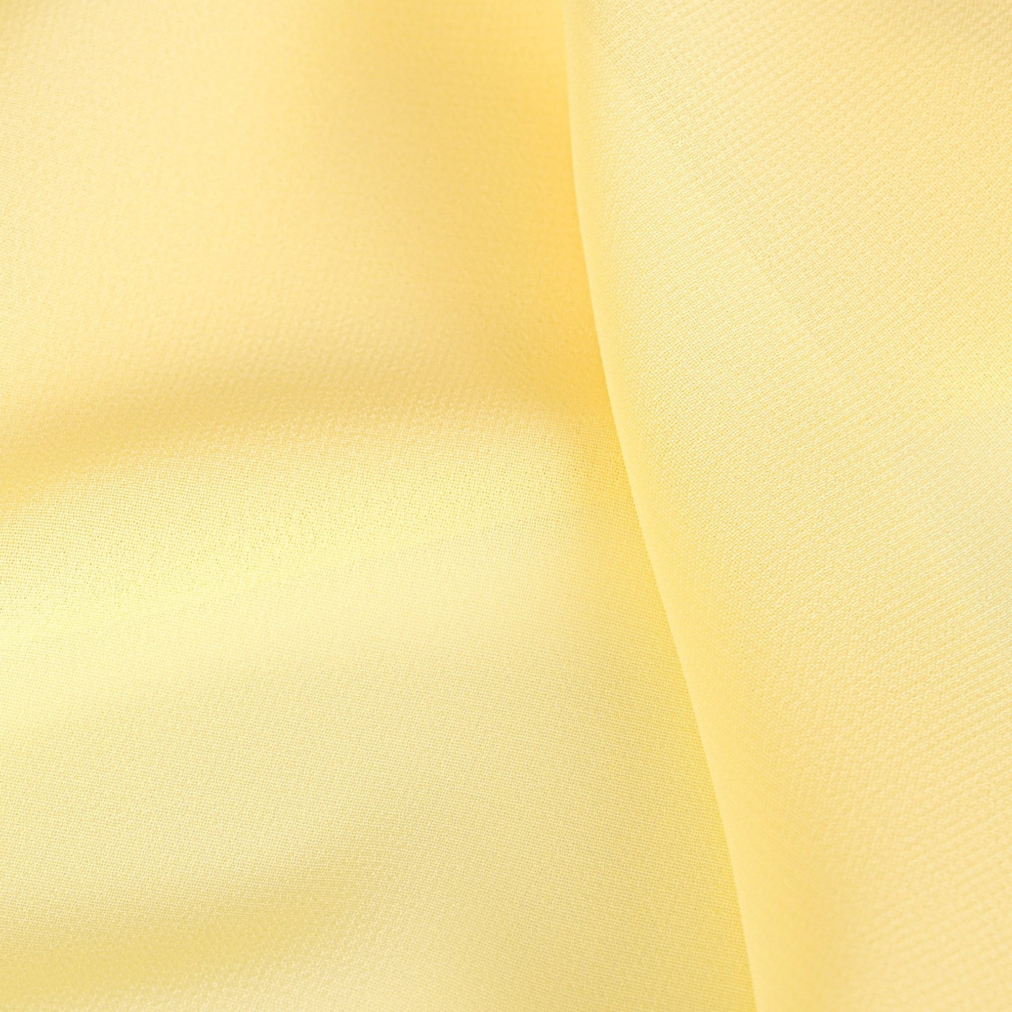 Yellow Chiffon Crepe Fabric 3412
