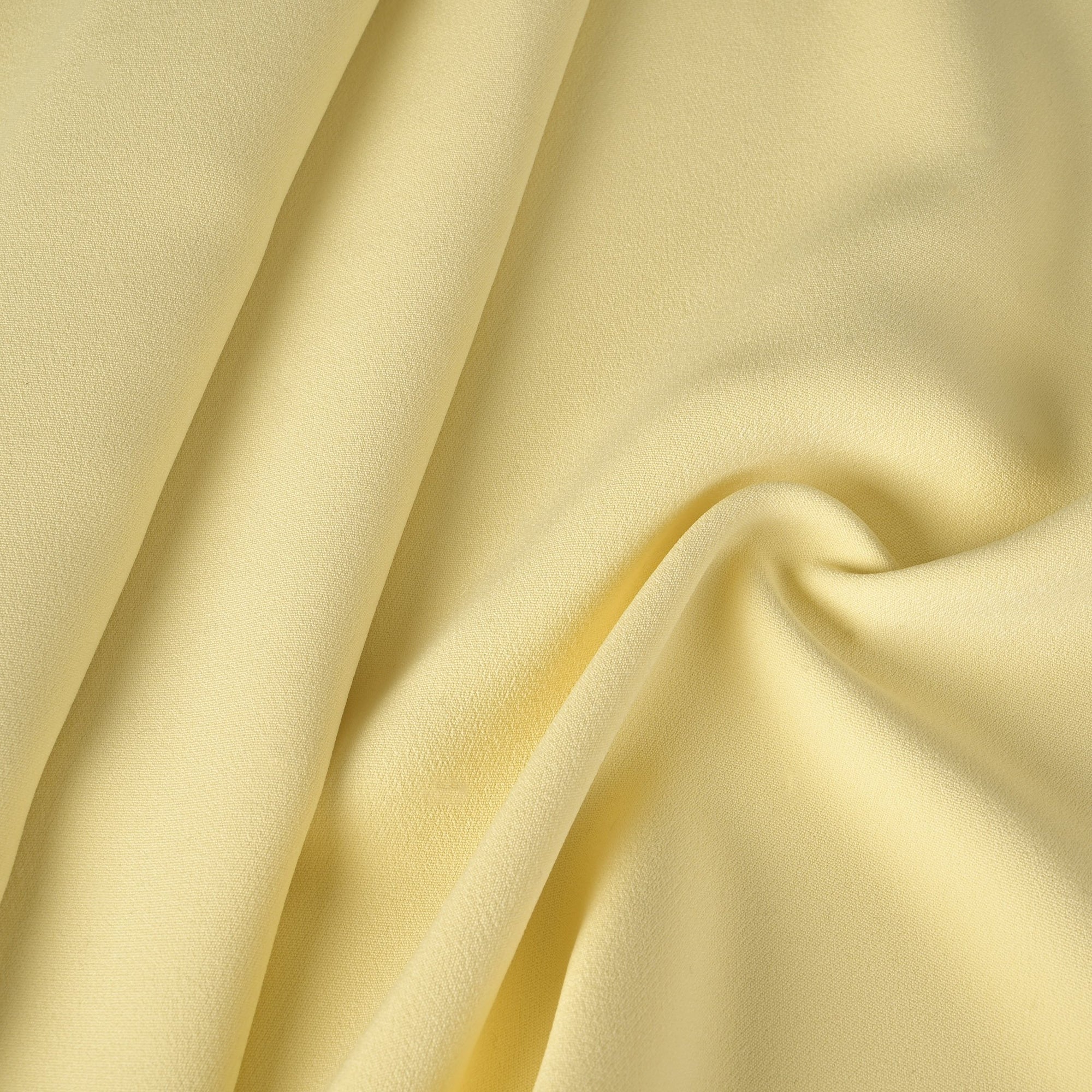 Yellow Double Weave Crepe Fabric 2689