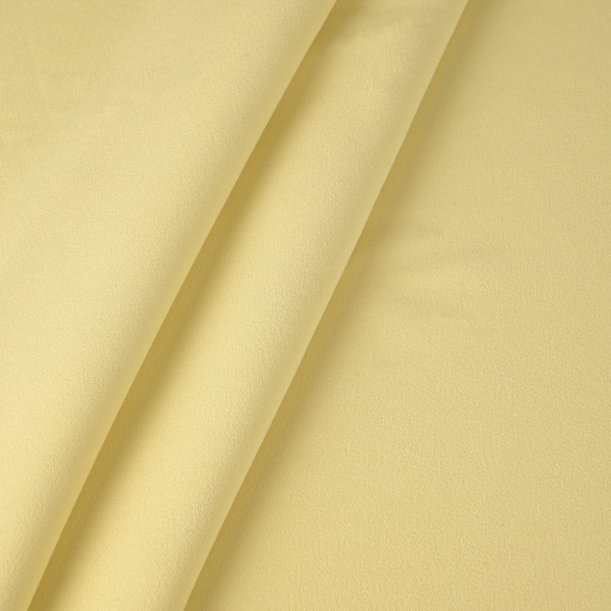 Yellow Double Weave Crepe Fabric 2689