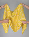 Yellow Floral Jacquard Fabric 2209