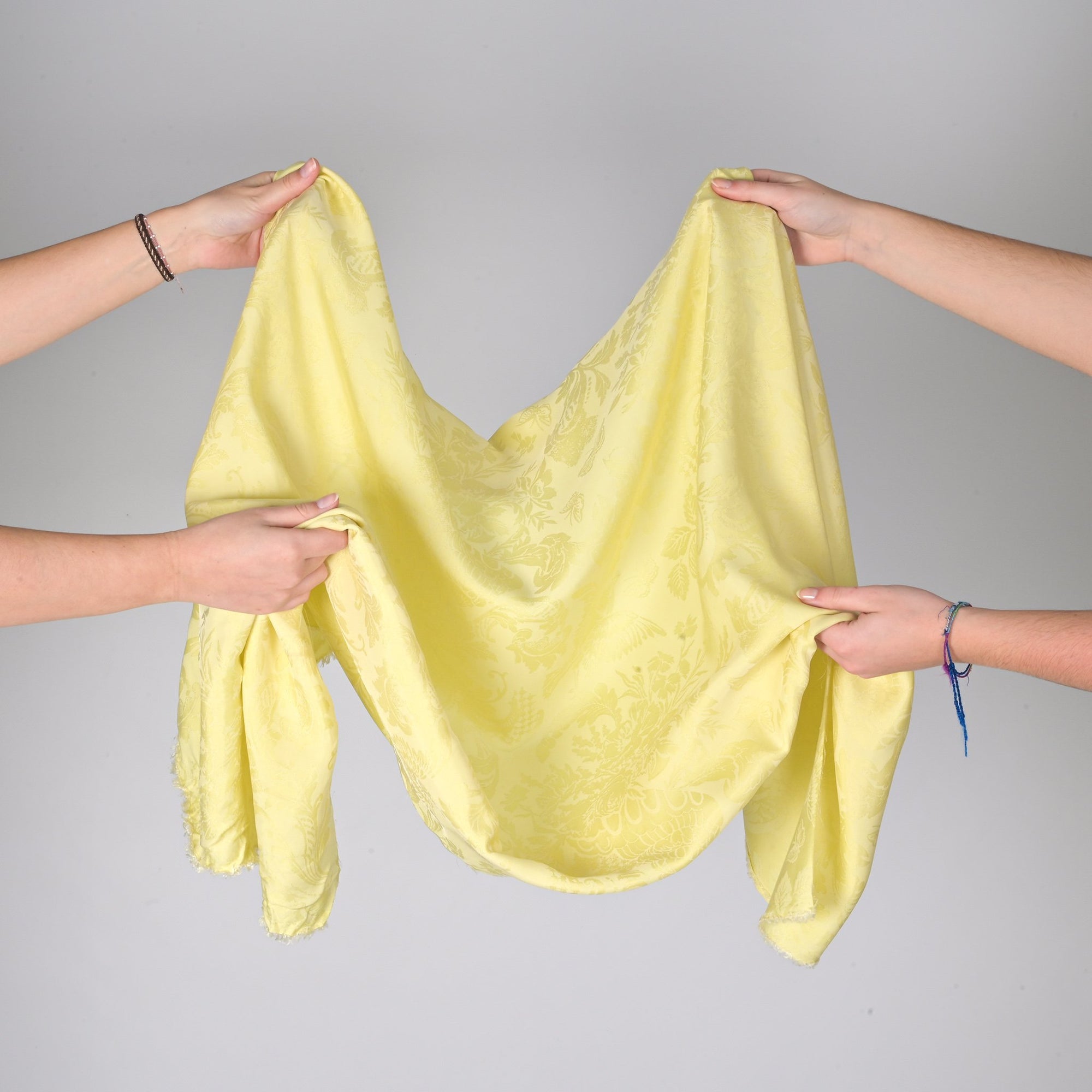 Yellow Jacquard Fabric 8224