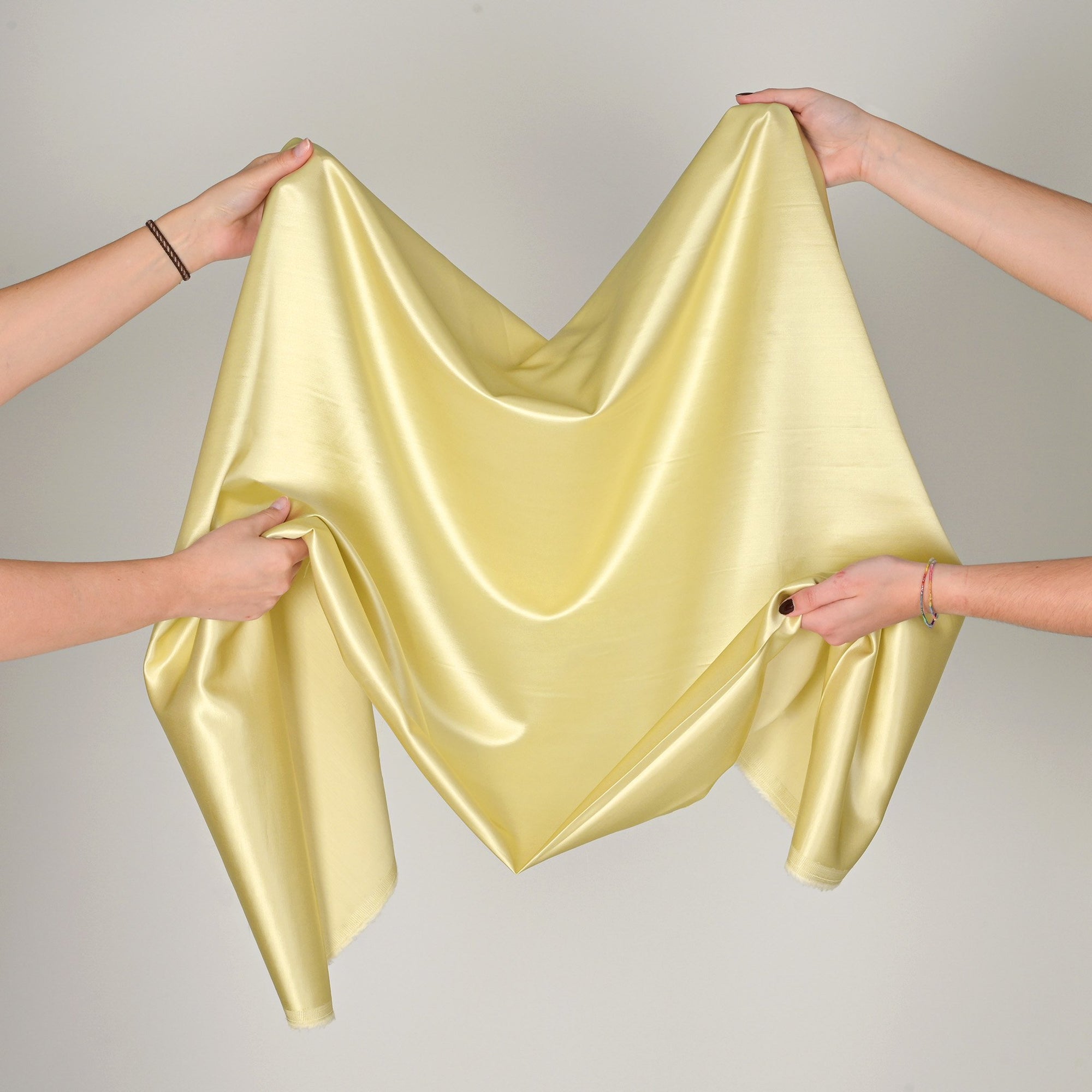Yellow Satin Fabric 403