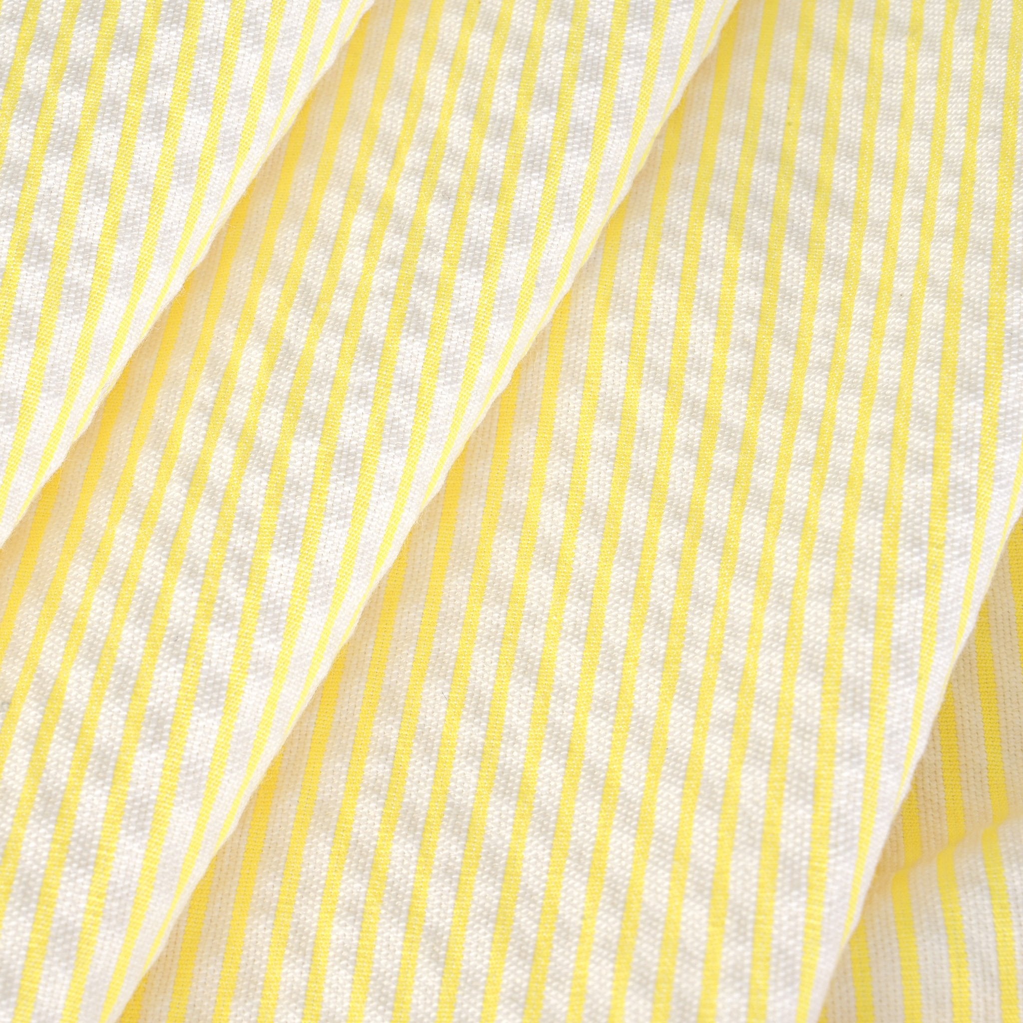 Yellow Striped Shirting Fabric 80158